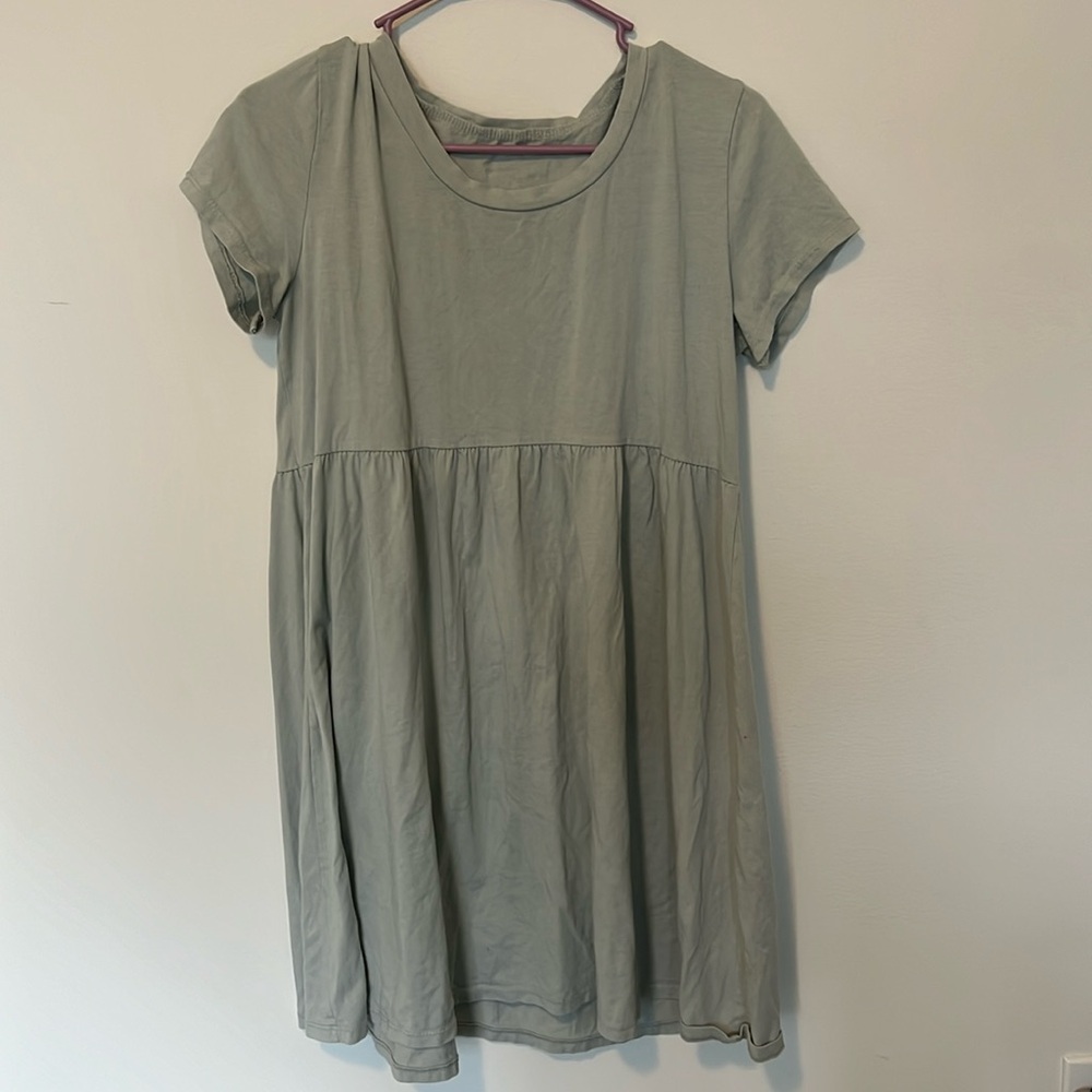 Light green babydoll style dress